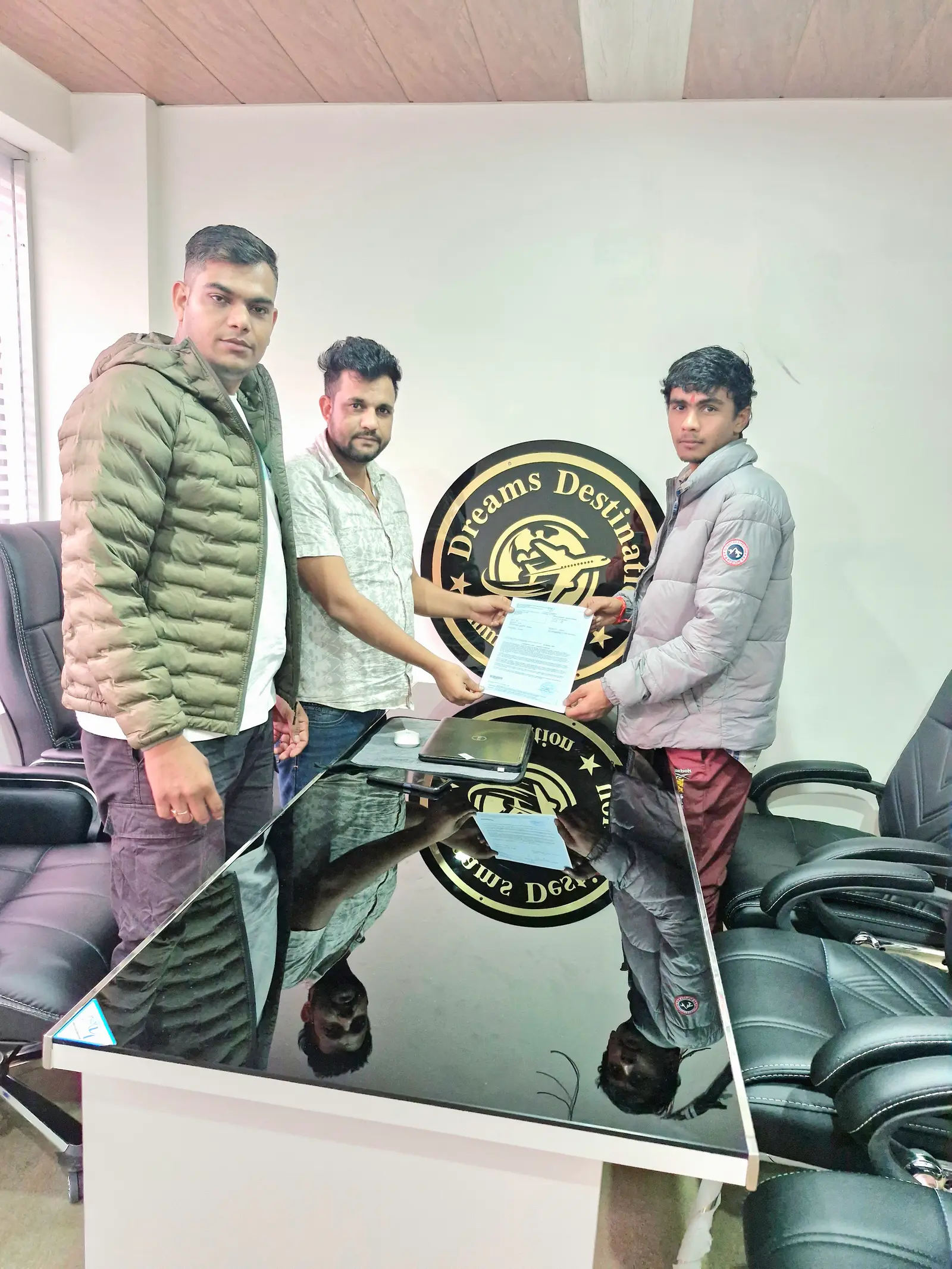 Visa approval handover