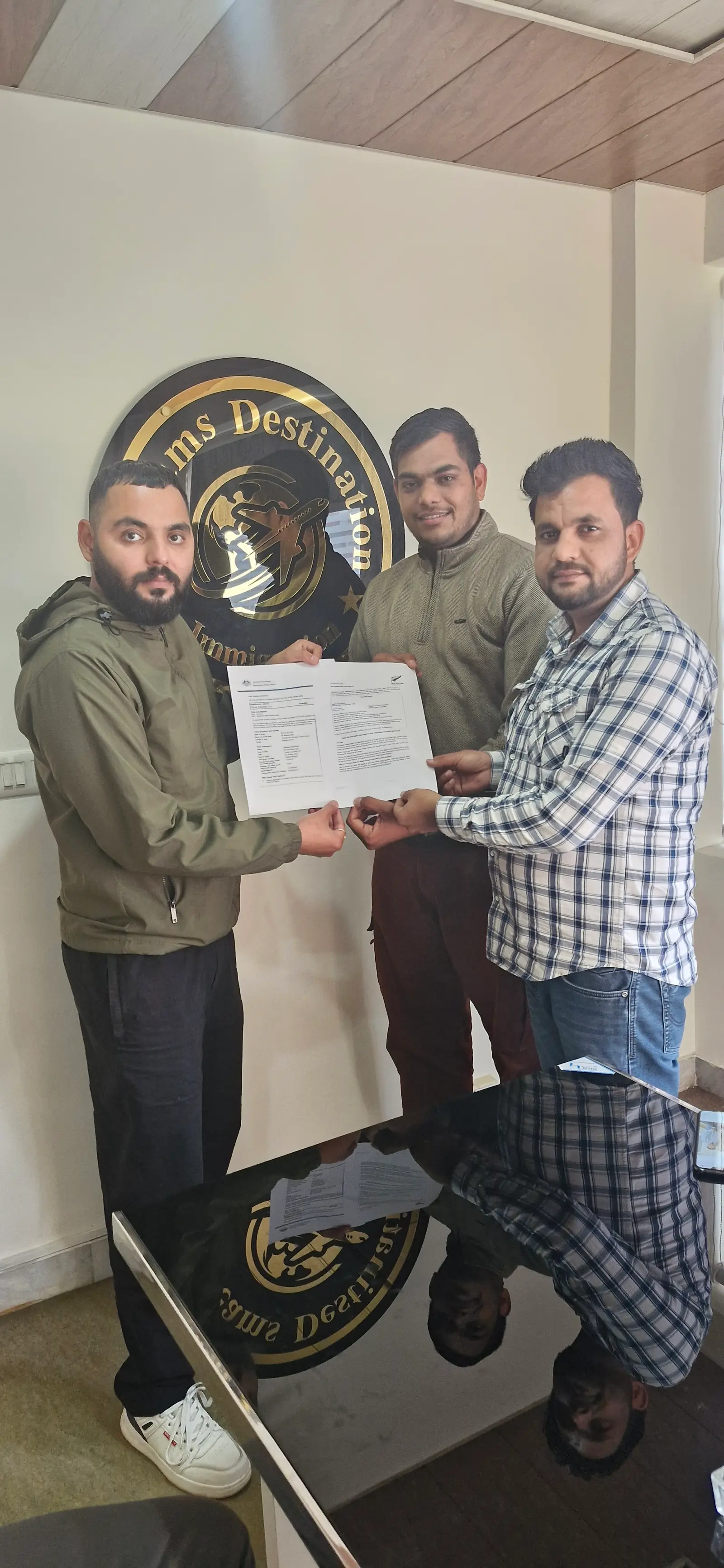 Approved passport handover